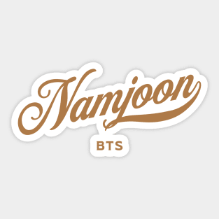 BTS Kim Namjoon RM baseball typography Sticker